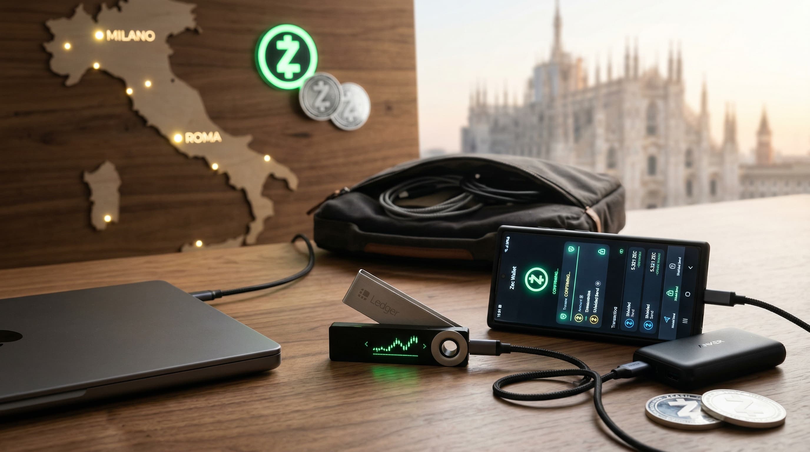 Zcash balza 17% a 371 USD: Boom wallet privacy Italia