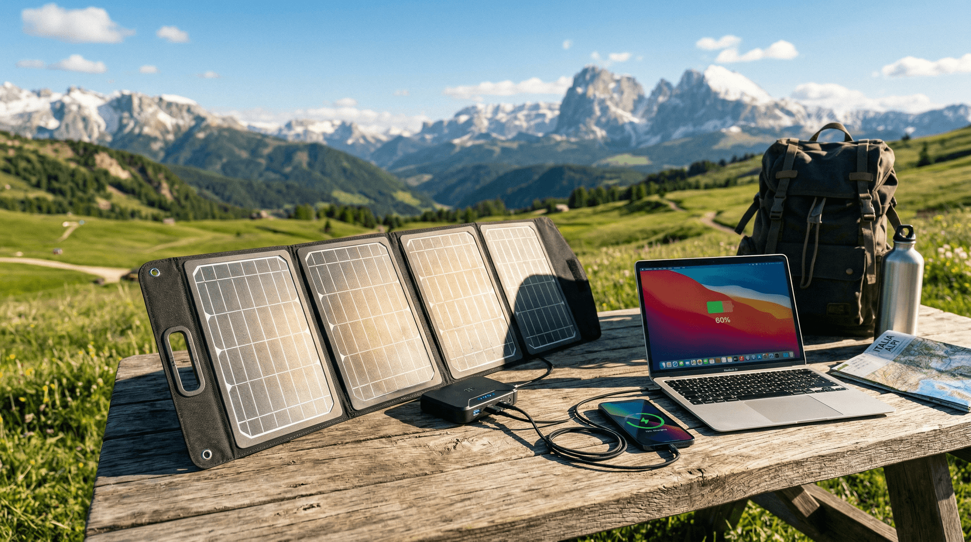 Adattatore Solare Pieghevole SolTech: +50% Efficienza Ricarica Sicura