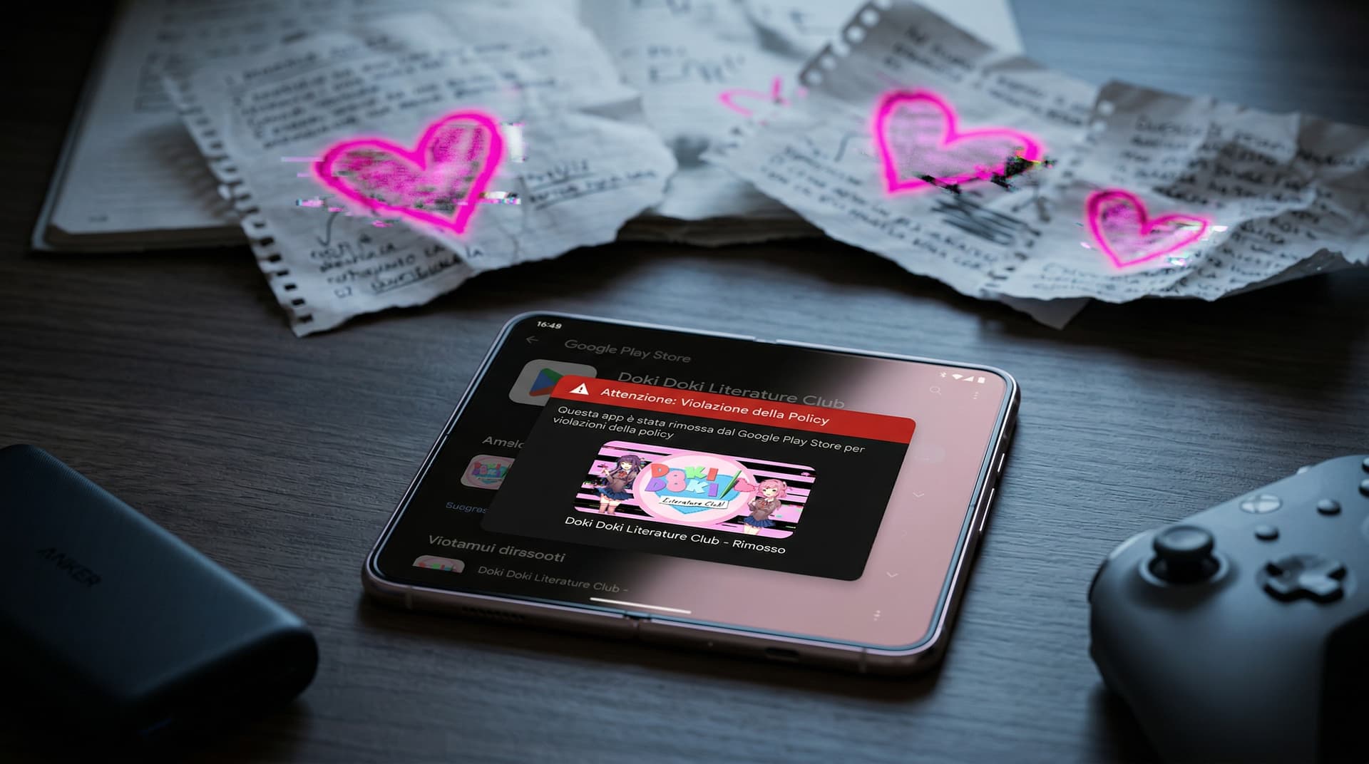 Google rimuove Doki Doki da Play Store: 15 milioni download colpiti