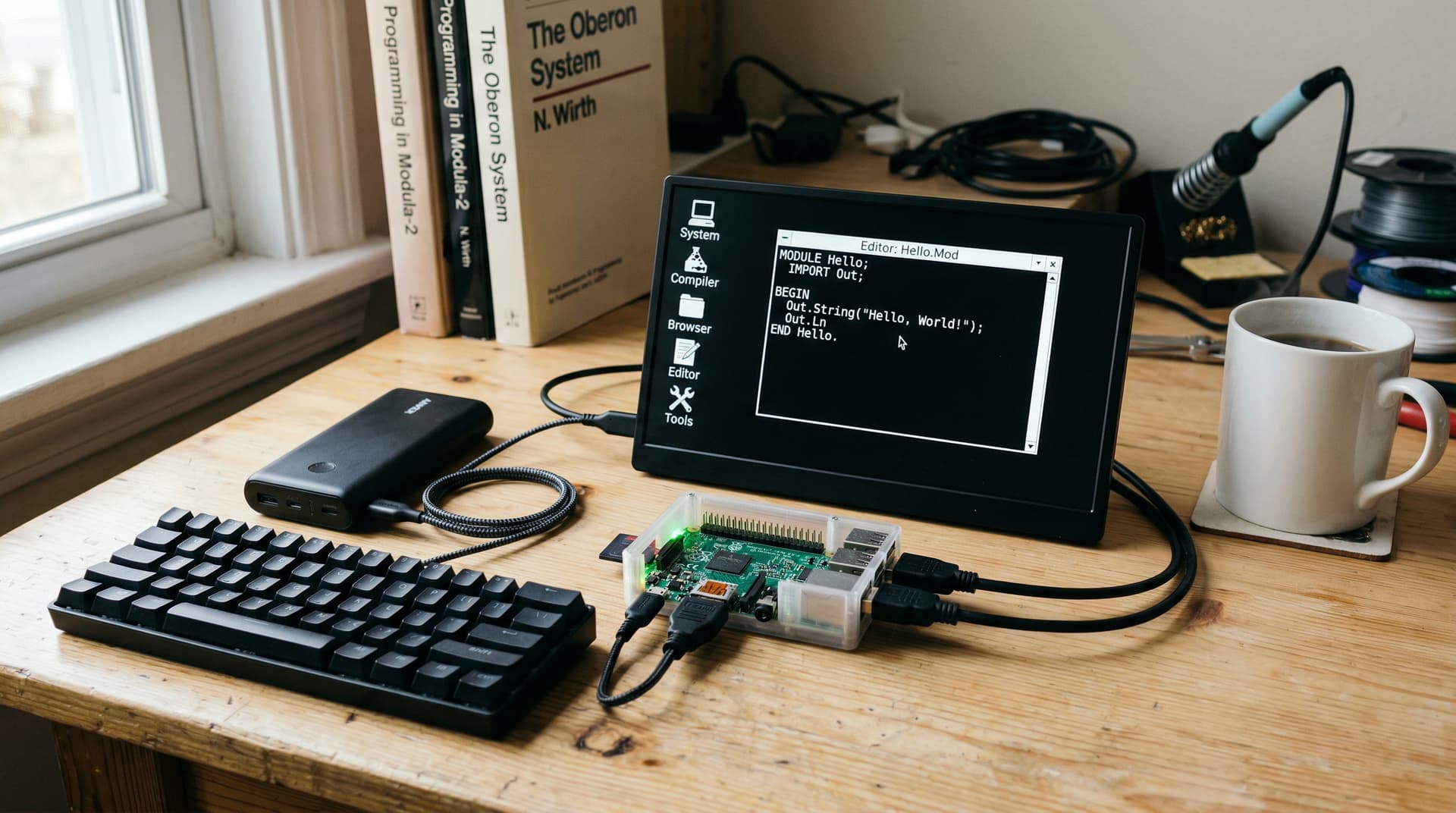 Oberon System 3 su Raspberry Pi 3: Boot 2s a 35€
