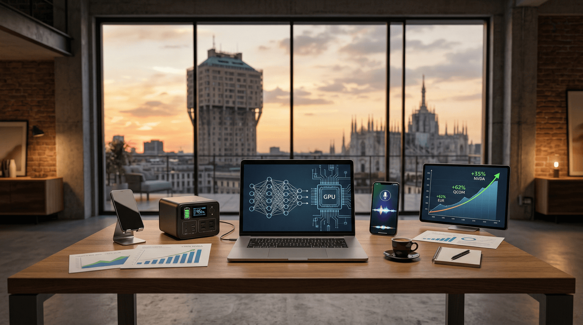 2 Azioni AI Nvidia e Qualcomm: +35% e +62% per Gadget Portatili