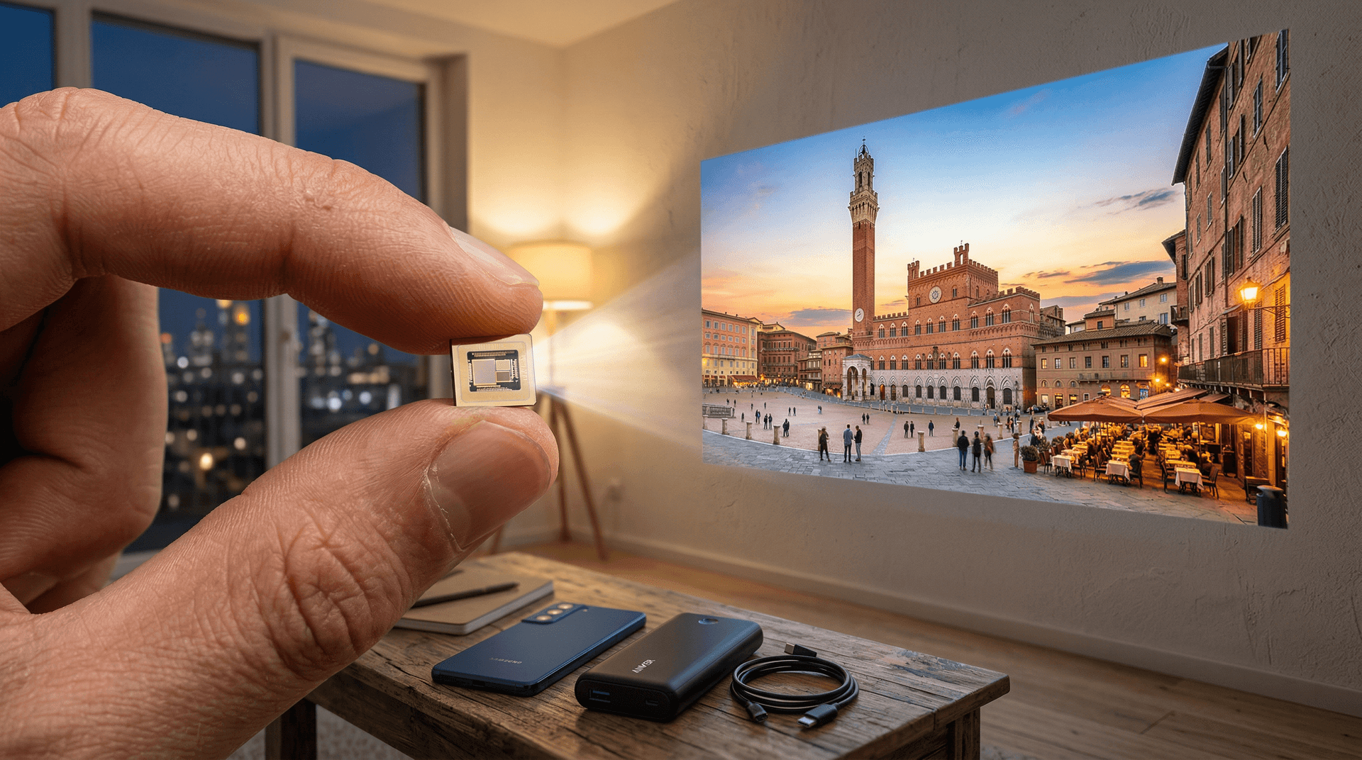 Chip MEMS Proiezione Himax: 120 Pollici da 0,6 mm con Solo 10 mW di Consumo