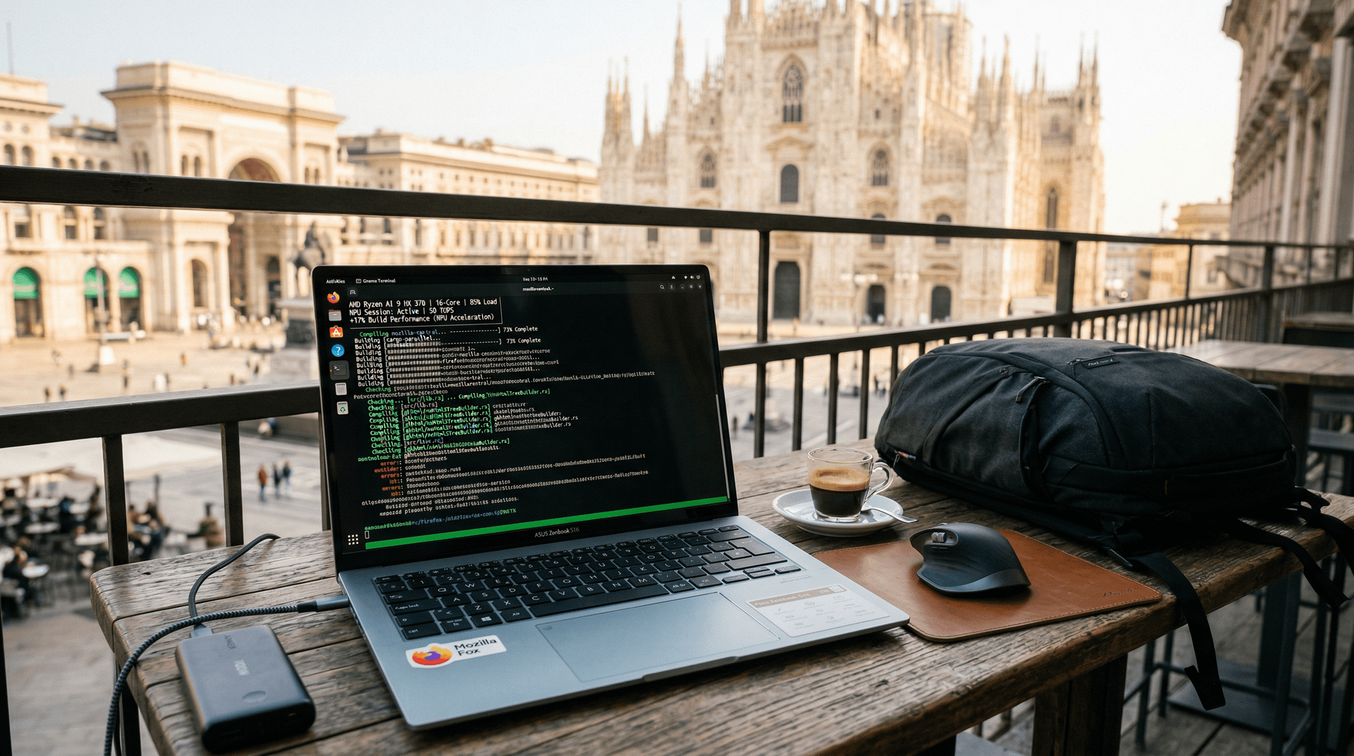 Accelerare build Firefox del 17% su portatili AMD Ryzen AI