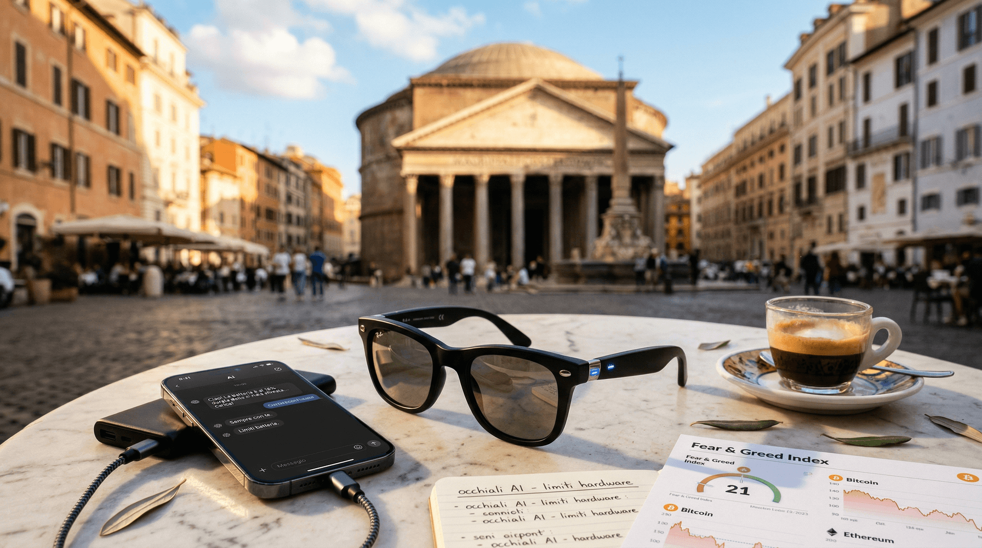 Occhiali AI Durano 3 Ore: Fear & Greed a 21 e Limiti NYT
