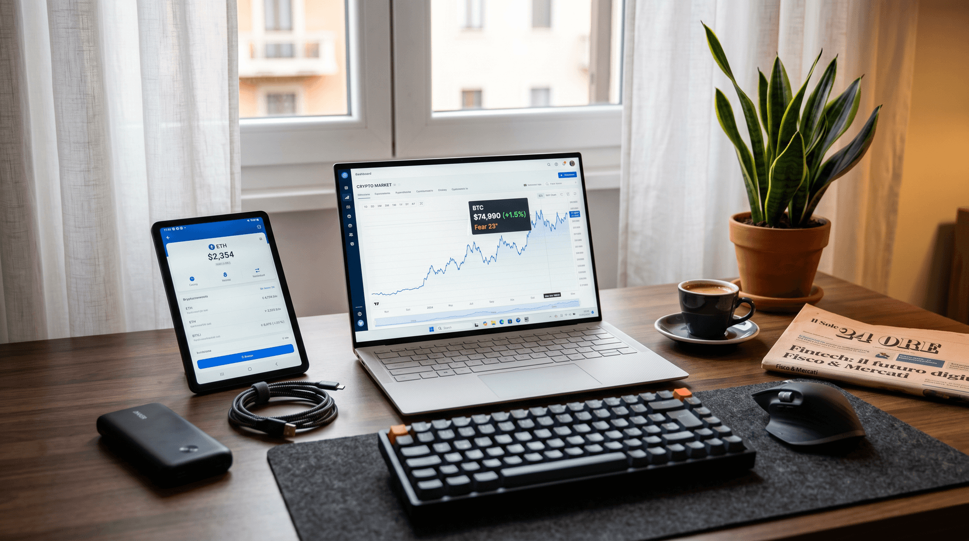 Crea Tooltips Personalizzati QuickSight: BTC $74.990 e Fear 23 su Mobile