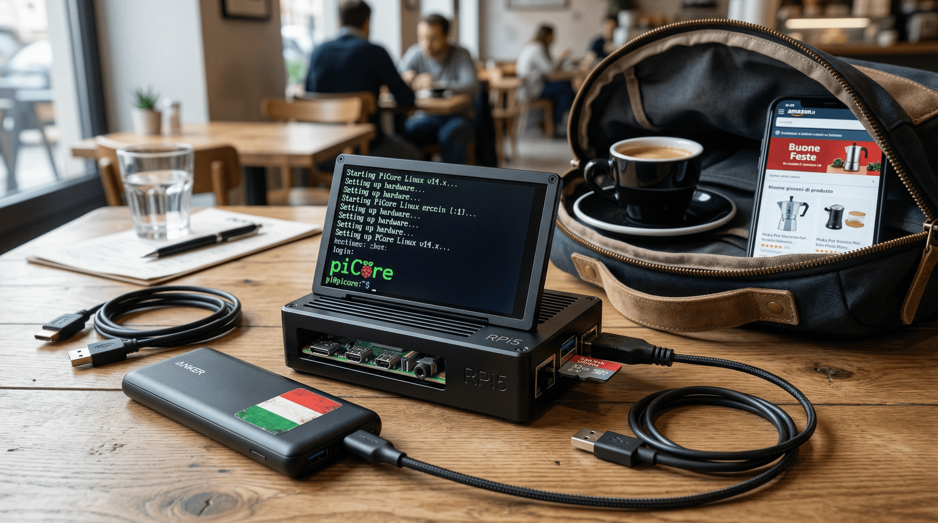 PiCore Raspberry Pi: 16 MB RAM con Tiny Core Linux su Pi 1-5