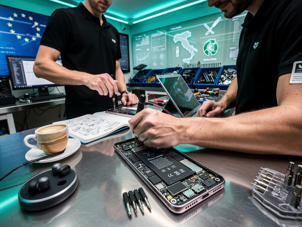 Smartphone con batterie sostituibili UE 2027, grafici e-waste e riparazioni fai-da-te